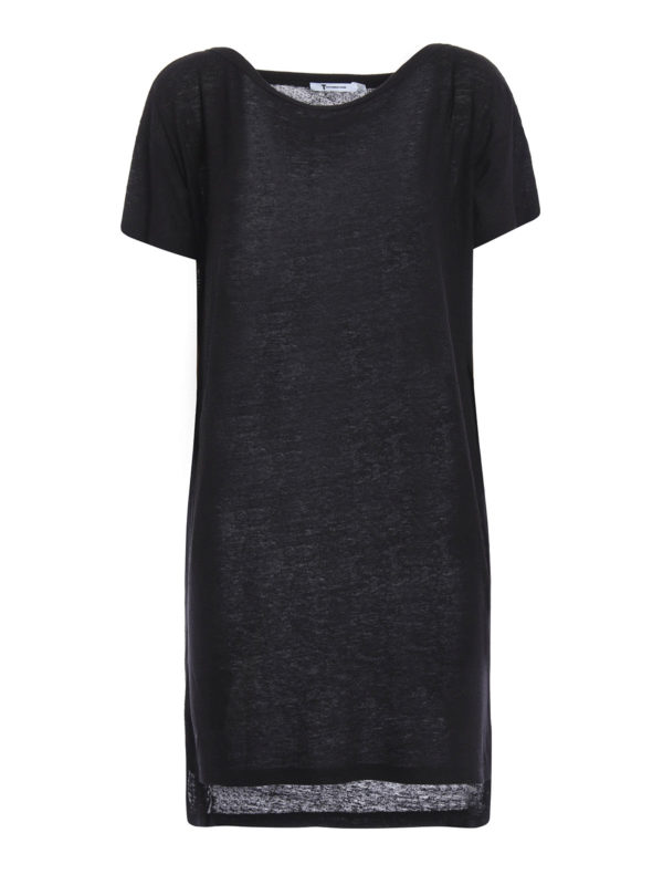 T BY ALEXANDER WANG: short dresses - Basic silk mini dress