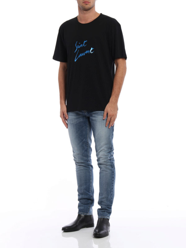 T-Shirt - Schwarz shop online: SAINT LAURENT