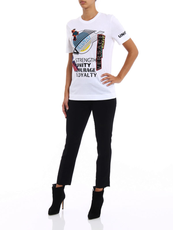 Camiseta - Blanco shop online: VERSACE