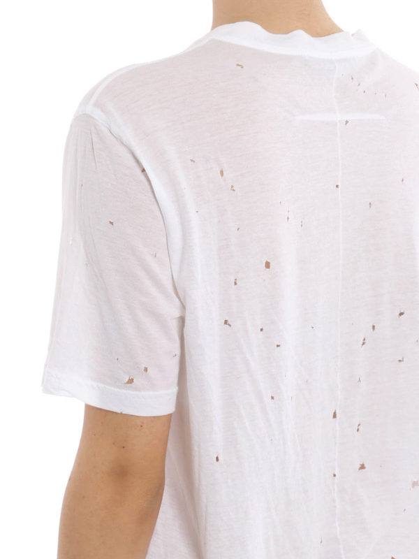 t-shirts shop online Drill detailed T-shirt