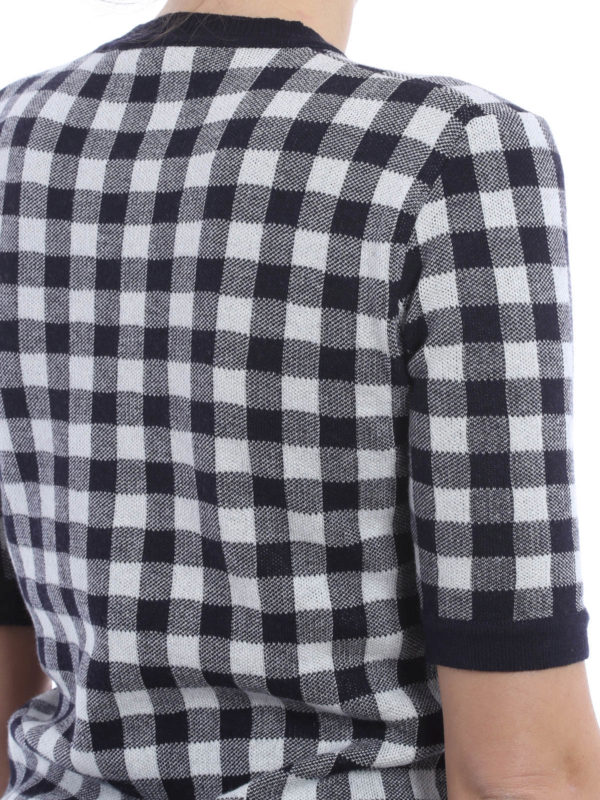 t-shirts shop online Emilia checked T-shirt