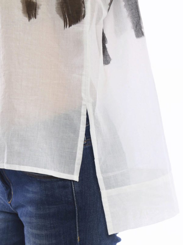 t-shirt shop online T-shirt semitrasparente rigata