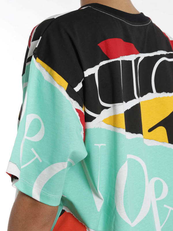 t-shirts shop online Tear effect logo t-shirt