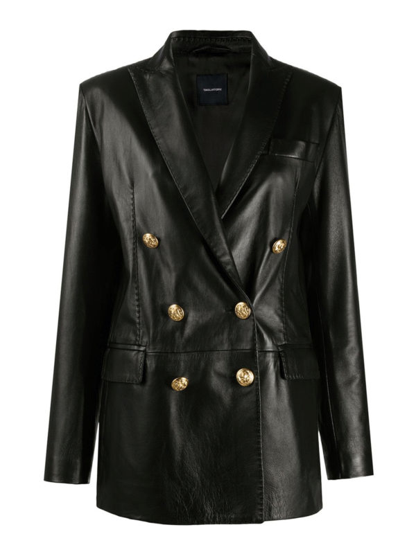 TAGLIATORE: Lederjacken - Lederjacke - Schwarz