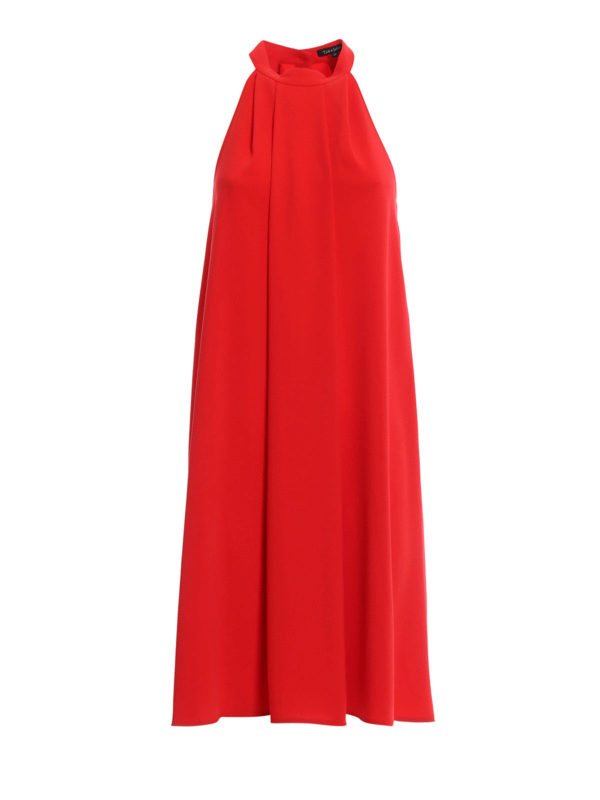 TARA JARMON: knee length dresses - Chic crepe dress