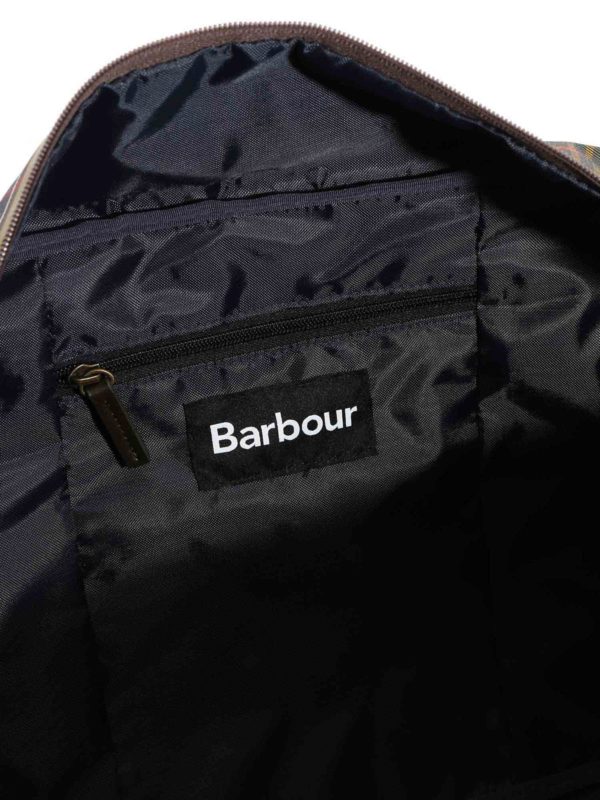 Tartan bag in green and brown shop online: BARBOUR