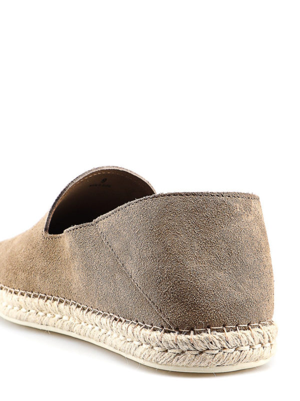 Taupe suede espadrilles shop online: TOD
