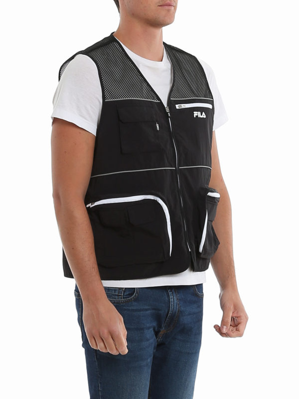 Tech mesh multi pocket vest shop online: FILA
