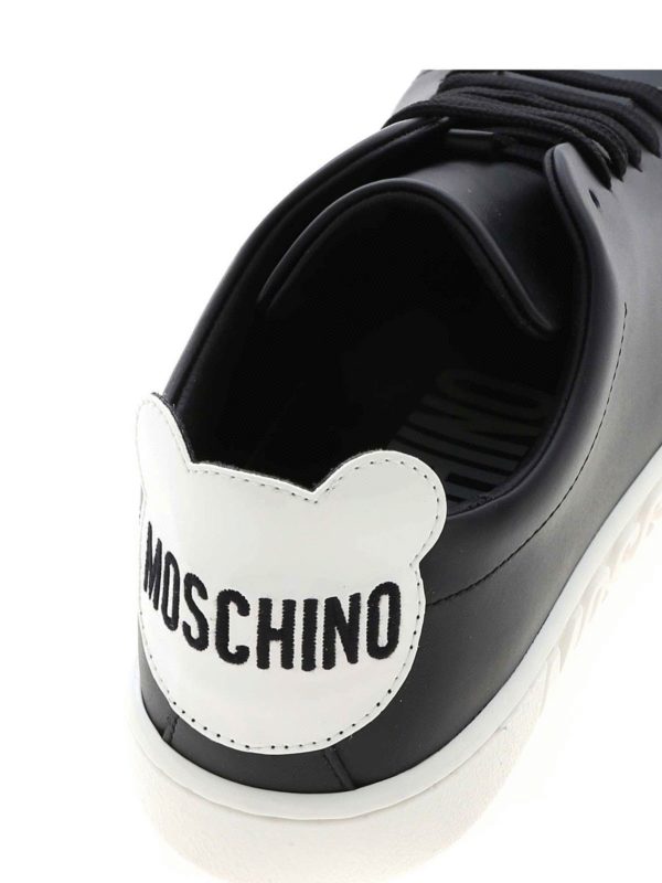 Teddy Bear sneakers in black shop online: MOSCHINO