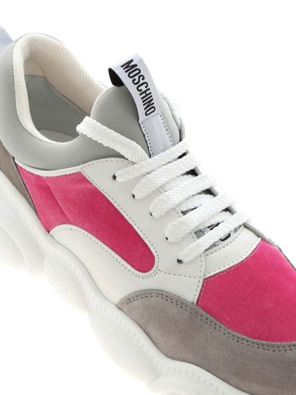 スニーカー - 白 shop online: MOSCHINO