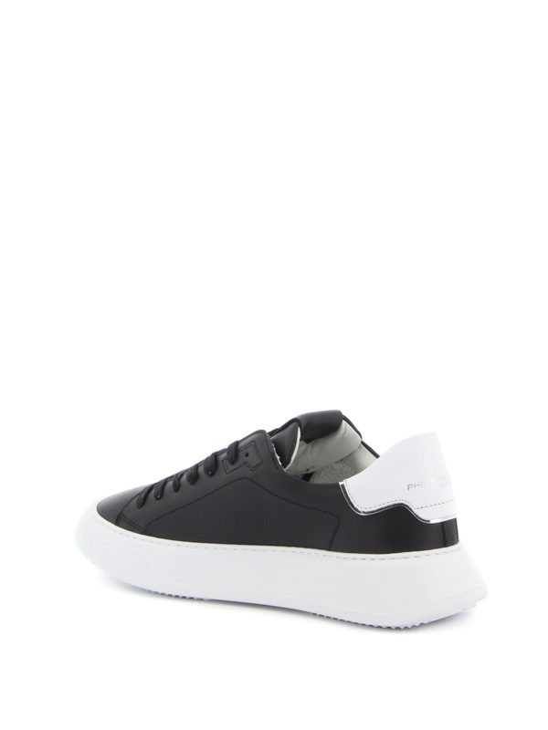 Temple smooth leather sneakers shop online: PHILIPPE MODEL
