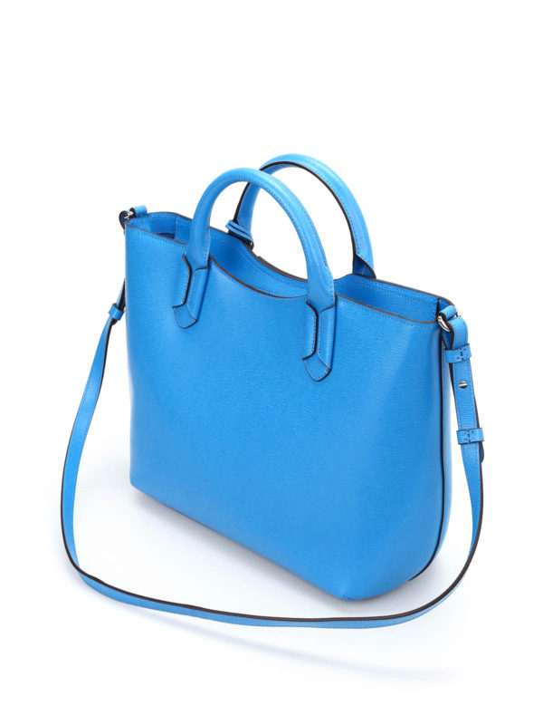 Texture effect leather tote shop online: RALPH LAUREN