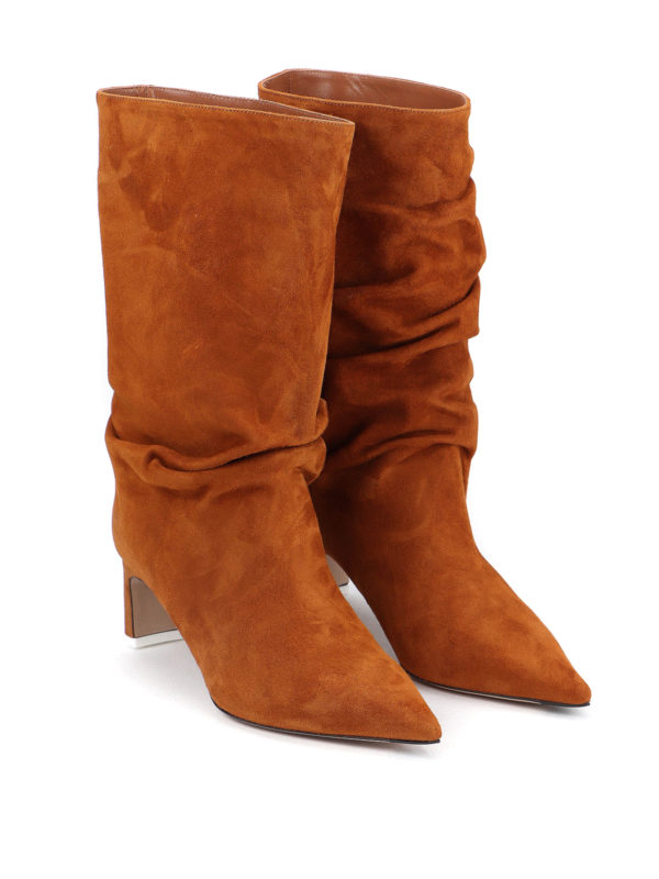 The Attico: ankle boots online - Pointed toe suede boots