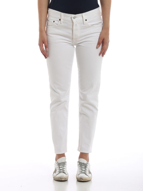 The Avery white boyfriend jeans shop online: POLO RALPH LAUREN