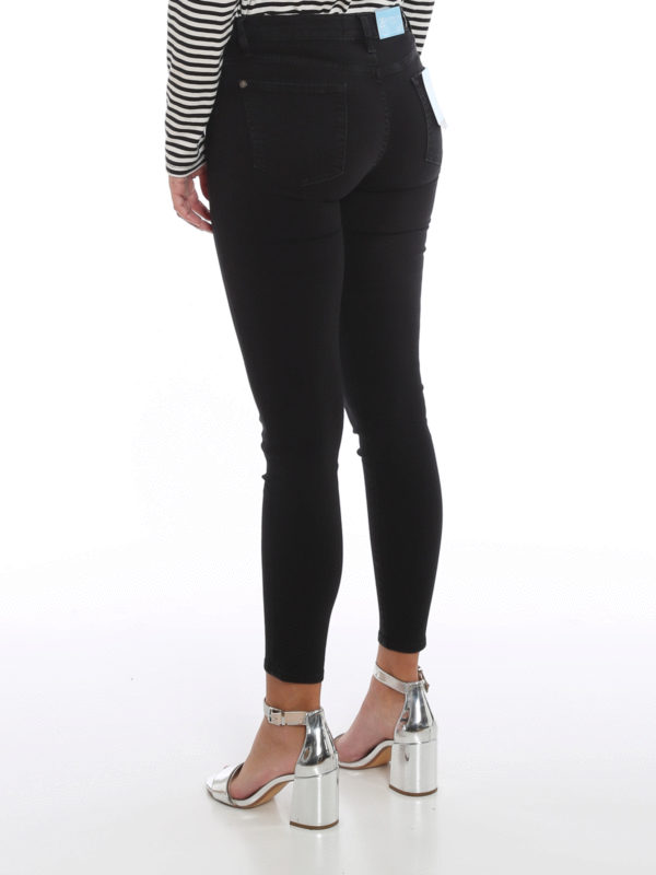 The Skinny Crop Bair Rinsed jeans shop online: 7 FOR ALL MANKIND