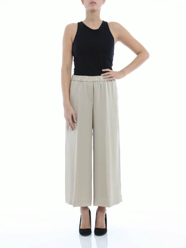 Theory: casual trousers online - Silk culottes
