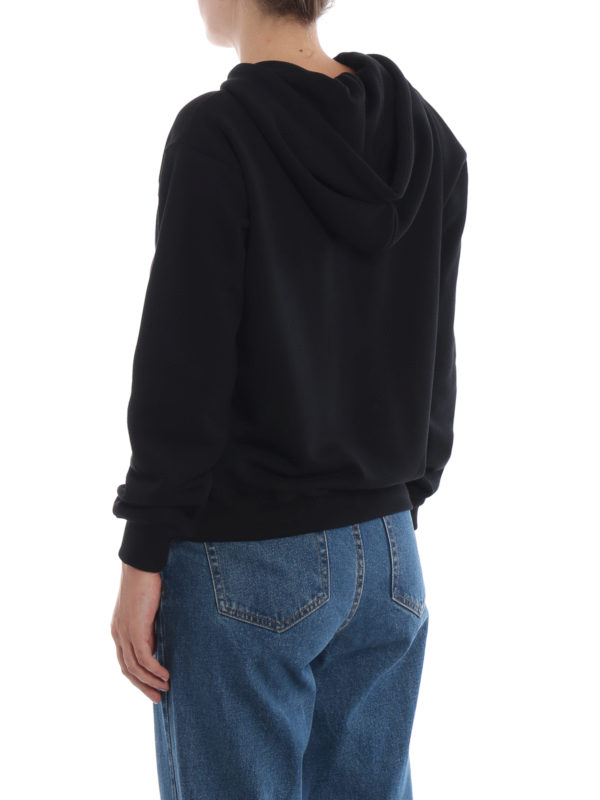 This is not a Moschino toy black hoodie shop online: MOSCHINO