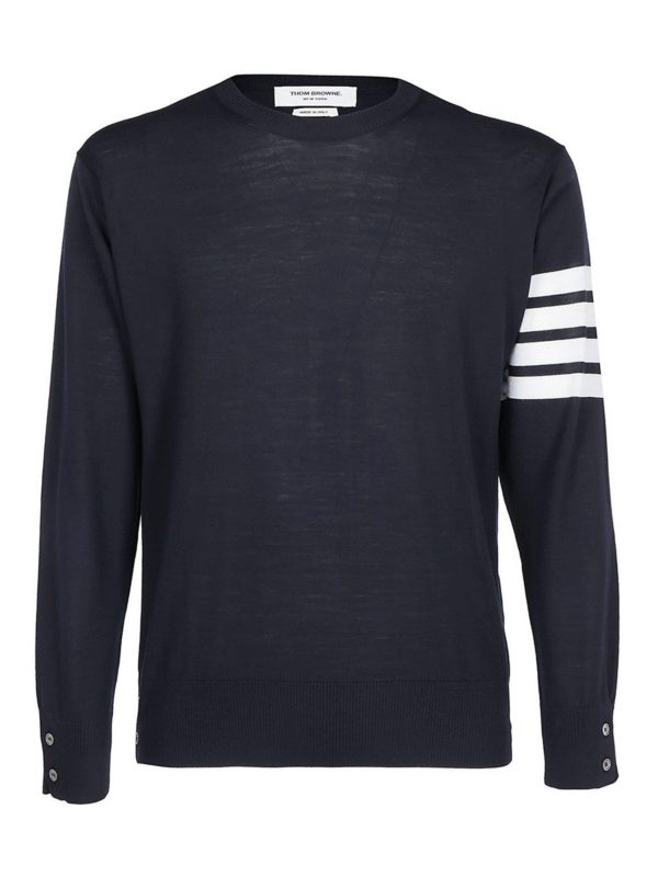 THOM BROWNE: Pull col rond - Pull Col Rond - 4-Bar