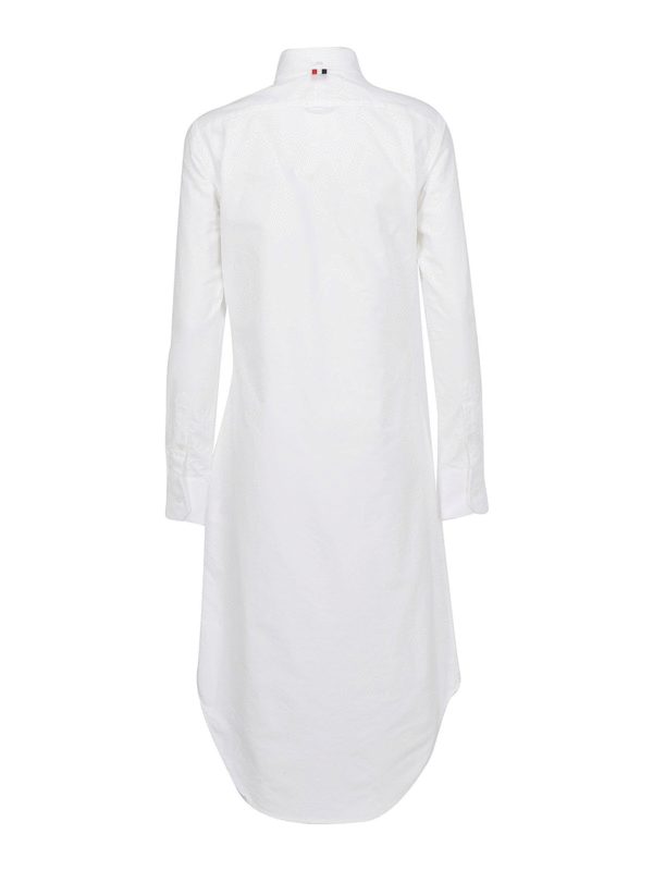 THOM BROWNE: ニーレングスドレス online - 膝丈ドレス - 白