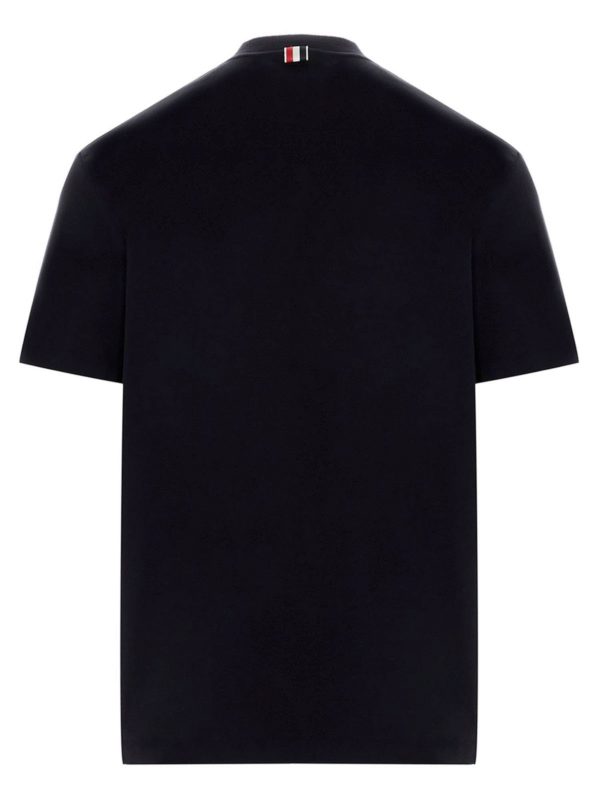 THOM BROWNE: t-shirt online - T-shirt Interlock blu