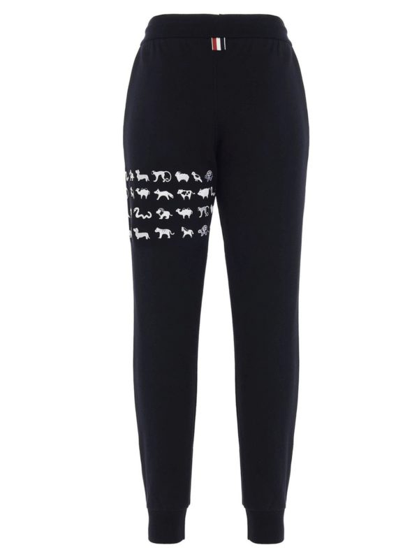 THOM BROWNE: pantaloni sport online - Pantaloni tuta 4 Bar blu