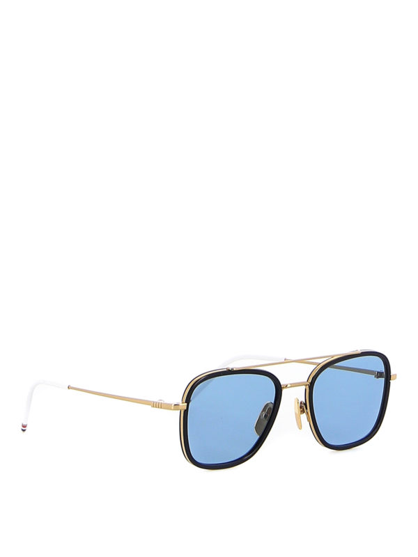 THOM BROWNE: sunglasses - Squared sunglasses