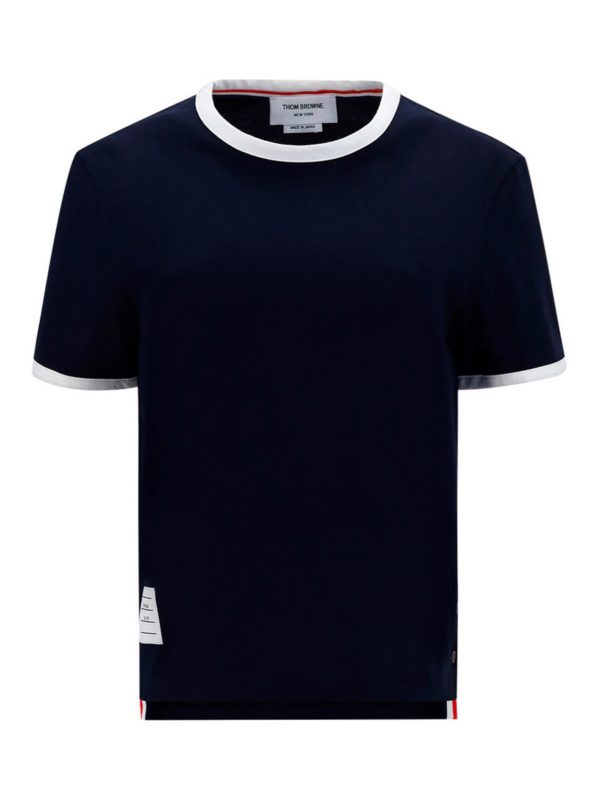 THOM BROWNE: Tシャツ - Tシャツ - ダークブルー