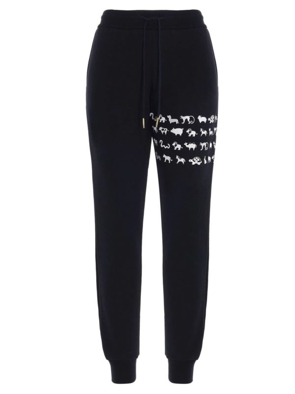 THOM BROWNE: pantaloni sport - Pantaloni tuta 4 Bar blu
