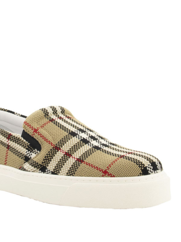Thompson slip-ons shop online: BURBERRY