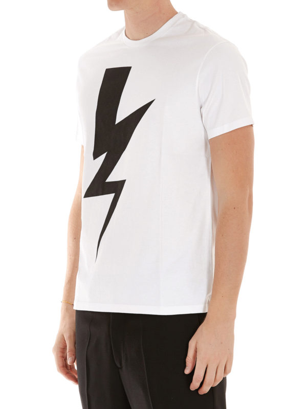 Thunderbolt T-shirt shop online: NEIL BARRETT