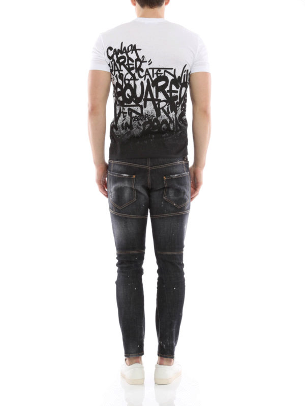 Tidy Biker distressed jeans shop online: DSQUARED2