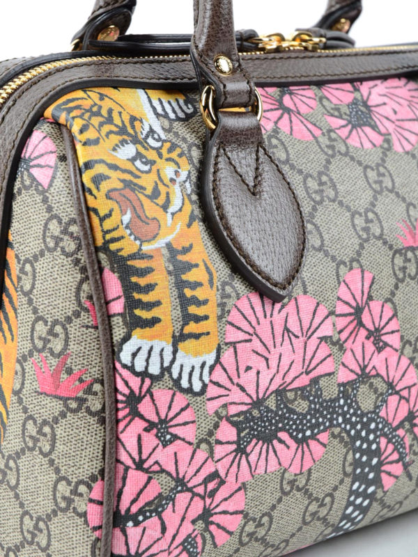 Tiger GG Supreme bowling bag shop online: GUCCI