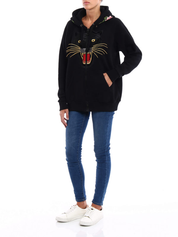 Tiger patch over hoodie shop online: GUCCI