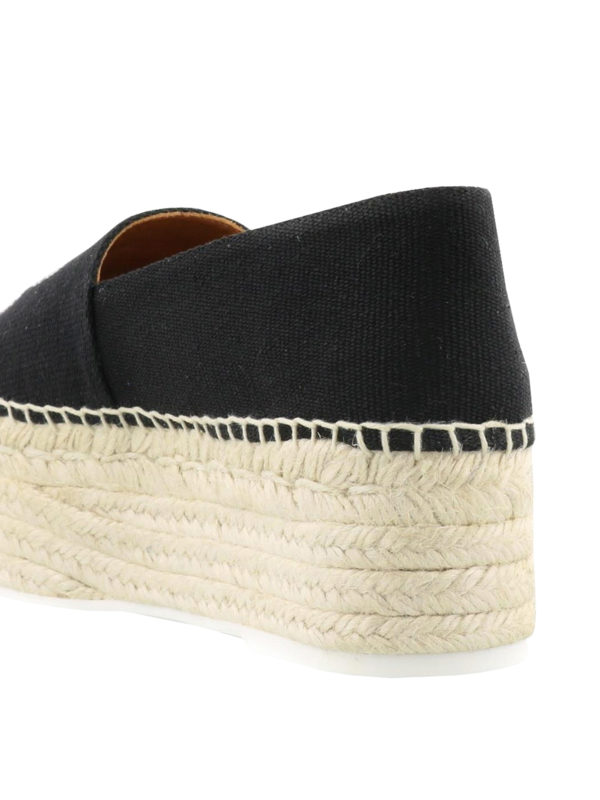 Tiger platform black espadrilles shop online: KENZO