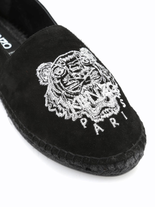 Tiger suede espadrilles shop online: KENZO