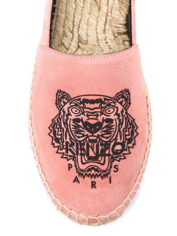 Tiger suede espadrilles shop online: KENZO