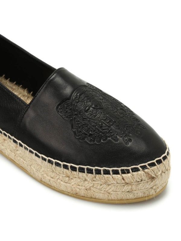 Tiger wedge espadrilles shop online: KENZO