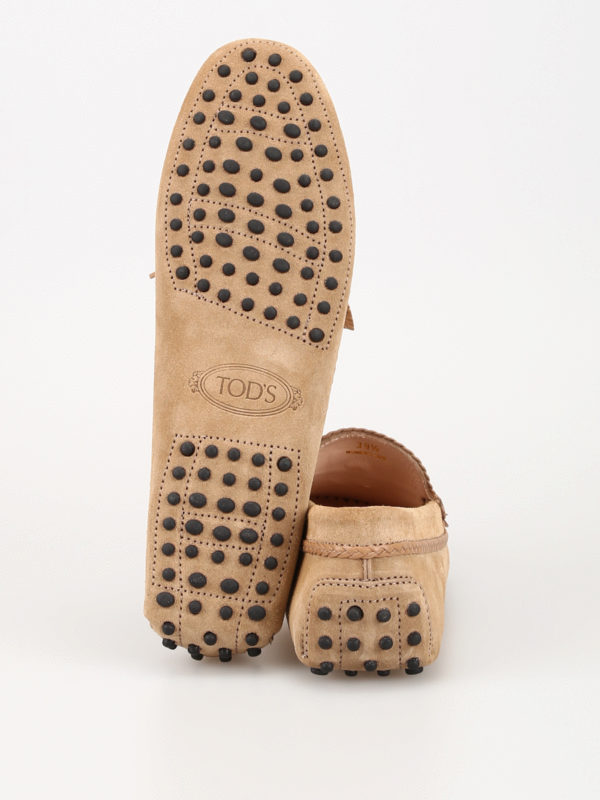 Tod's Suede loafers with leaf tassels - Beige