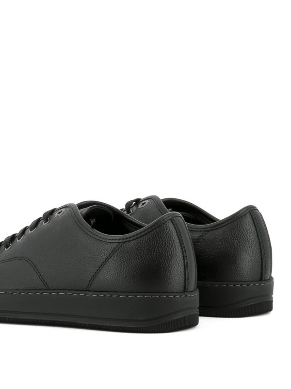 Toe cap leather sneakers shop online: LANVIN
