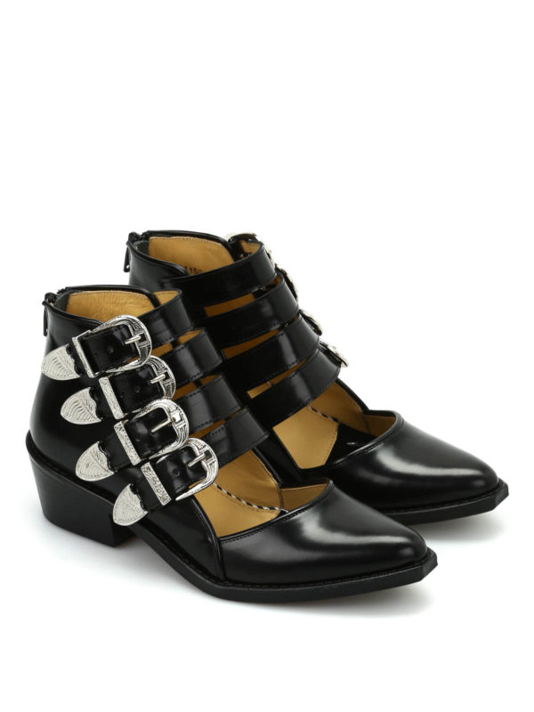 Toga: ankle boots online - Buckle detailed cut-out ankle boots