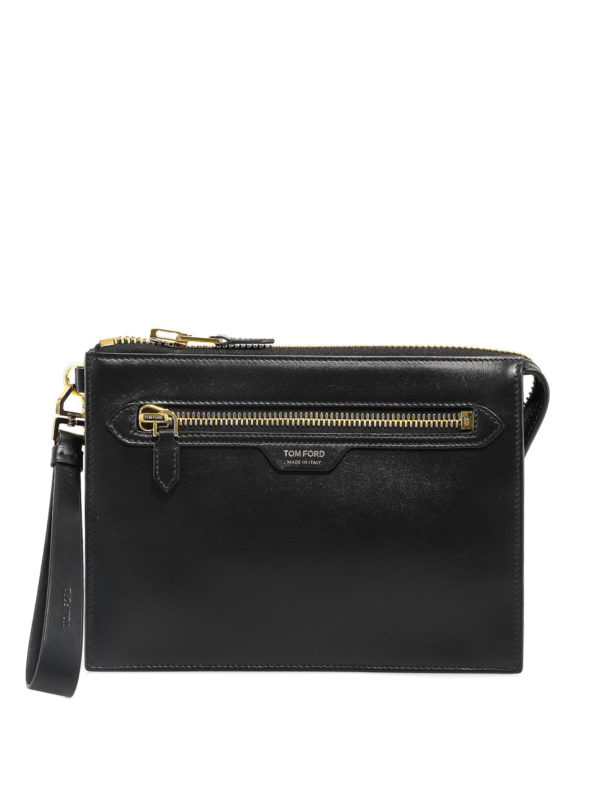 TOM FORD: clutches - Leather clutch bag