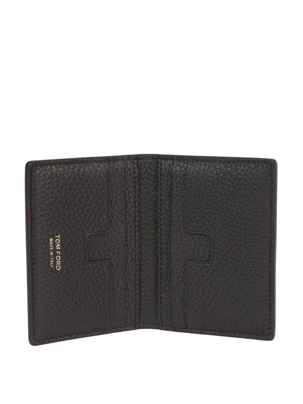 TOM FORD: wallets & purses online - Grained leather bifold wallet