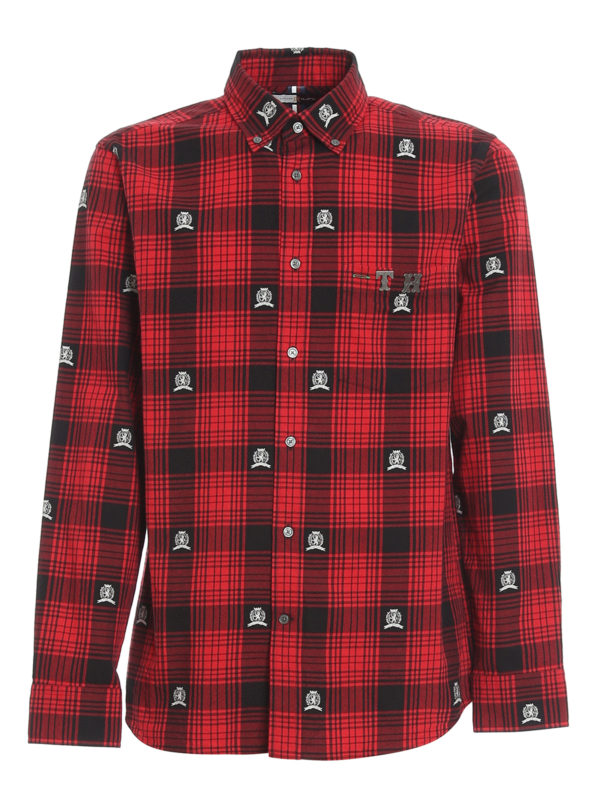 TOMMY HILFIGER: Hemden - Hemd - Rot