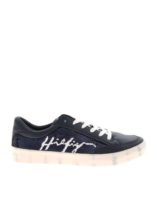 TOMMY HILFIGER: Sneaker - Sneaker - Blau