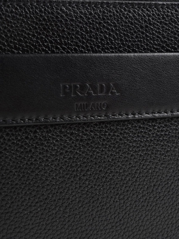 Toro leather clutch shop online: PRADA
