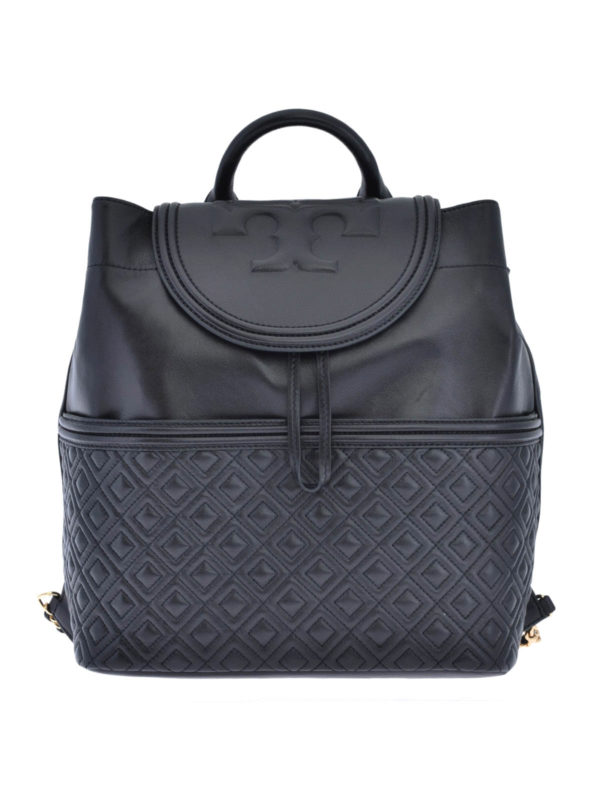 TORY BURCH: backpacks - Embossed logo Fleming backpack