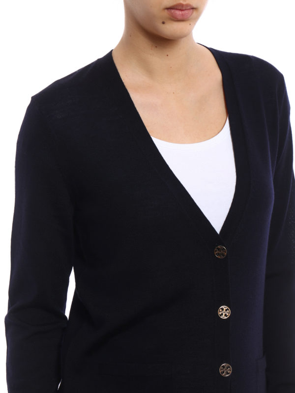 Tory burch merino 2025 wool cardigan