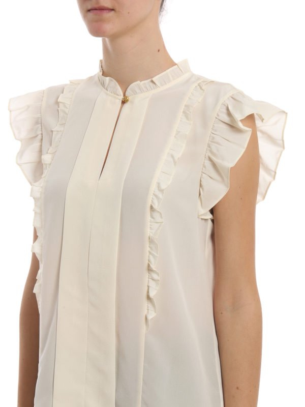 TORY BURCH buy online Silk georgette ruffle blouse