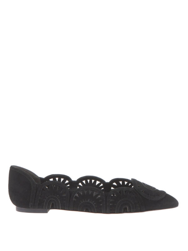 TORY BURCH: flat shoes - Leyla cut-out flats