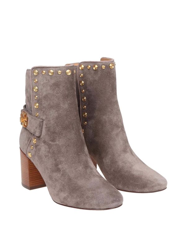 TORY BURCH: ankle boots online - Kira studded suede ankle boots